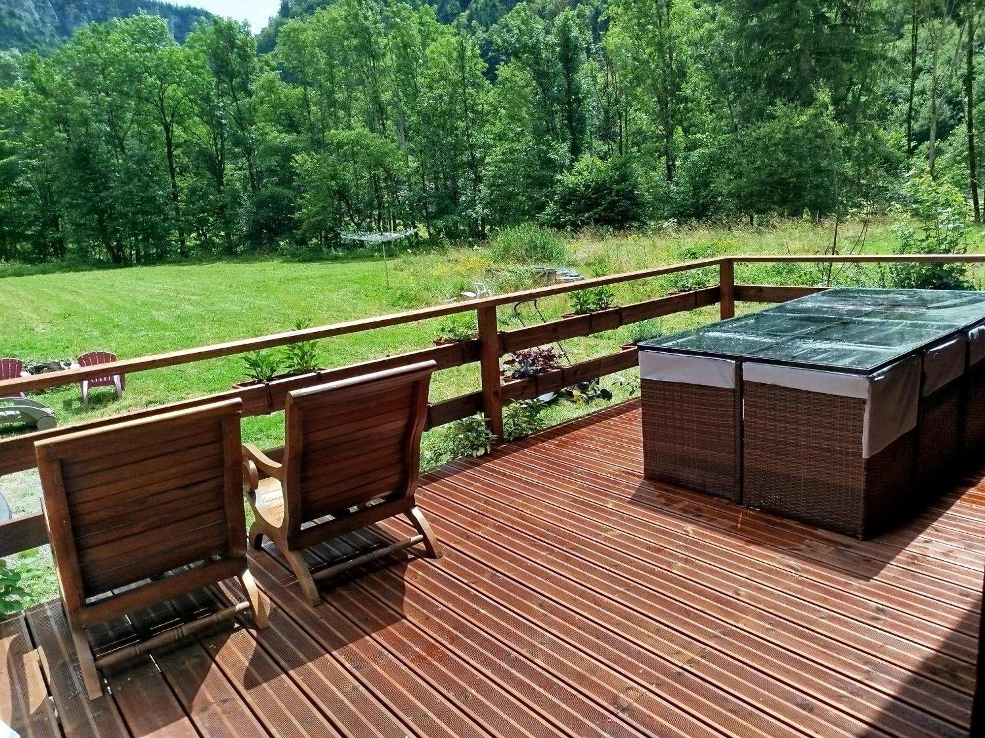 Chalet 8 Personnes + Grand Terrain Et Riviere Entremont Eksteriør bilde
